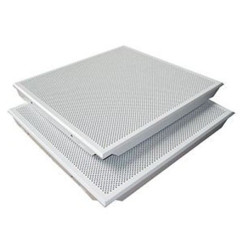 White perforated aluminum acoustic panel, sound insulation wall panel