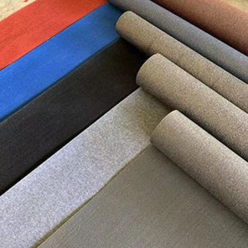 Sound-absorbing blankets for cinemas, and flame-retardant carpets for indoor floor covering