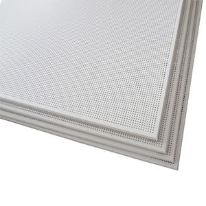 White perforated aluminum acoustic panel, sound insulation wall panel