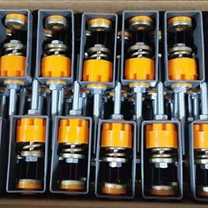 Acoustic isolator, spring isolator, rubber isolator, sound insulation accessory