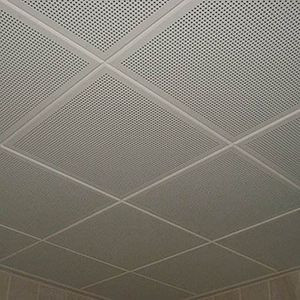 White perforated aluminum acoustic panel, sound insulation wall panel