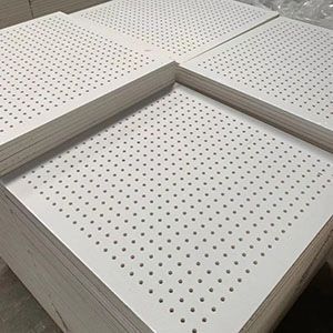 Perforated Acoustic Plasterboard  Sound Absorbing Perforated Gypsum Board for Ceiling & Wall