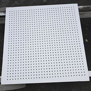 Perforated Acoustic Plasterboard  Sound Absorbing Perforated Gypsum Board for Ceiling & Wall