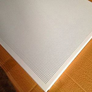 White perforated aluminum acoustic panel, sound insulation wall panel